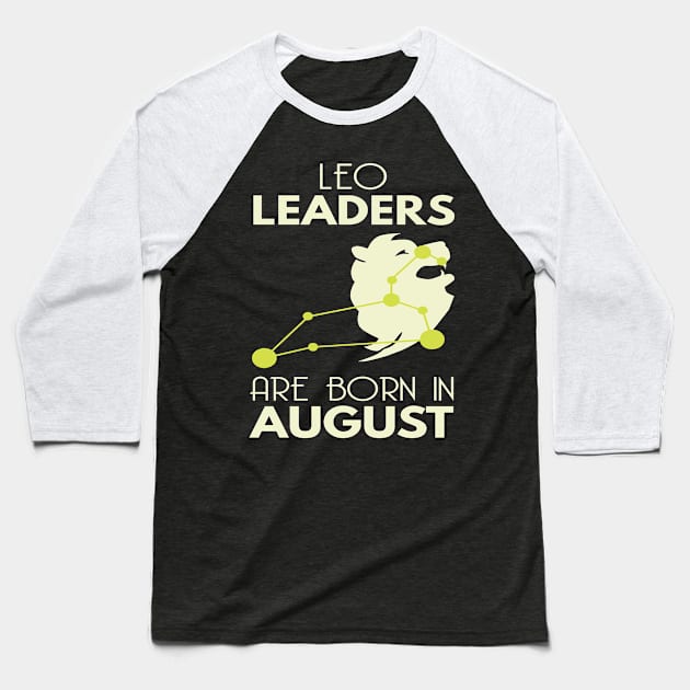 Funny Leo Zodiac Baseball T-Shirt by ugisdesign